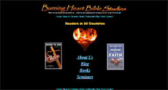 Desktop Screenshot of burningheartbiblestudies.com